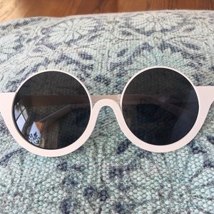 funky white sunglasses